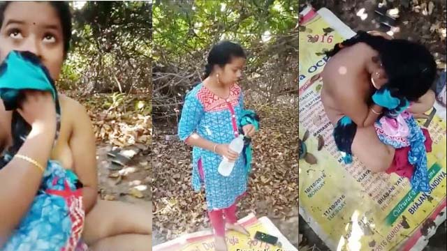 My Desi 2023 18 plus School Girl Rap Outdoor Sex With Bf And Caught On Cam