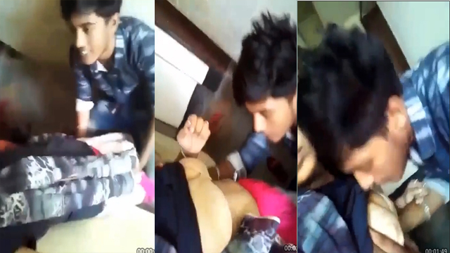 Desi Muslim Boorkha School Girl And Her Boyfriend Desi Hot CHudai Video Viral In Collage Building Caught Full Video