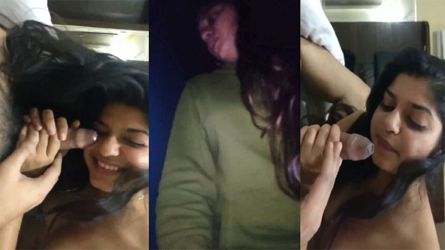 Beautiful Indian Girl Riding on Boyfriend Taking Cum in Mouth HD Video with Audio