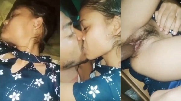 New Indian xxx porn video Telugu Young Village Girl Hairy Pussy fucking with cousin brother