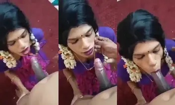 Desi49 Tamil Mallu Aunty XXX Shemale Sucks Gay Boy Cock