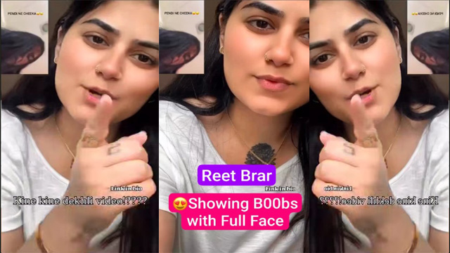 desitales2 Famous Punjabi Reet Brar Showing Boobs Latest Trending Viral