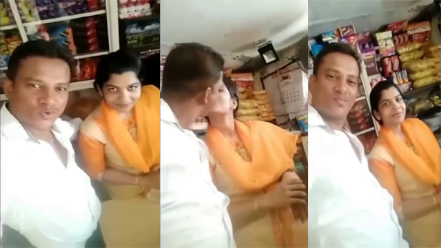 Desi MasalaSeen xxx viral sex mms Famous Shop Keeper Affair With Hot Bhabhi Smooching Hard