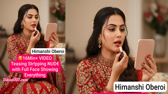 Mydesi2 Sexy Influencer Himanshi Oberoi Stripping NUDE For First Time Live Teasing