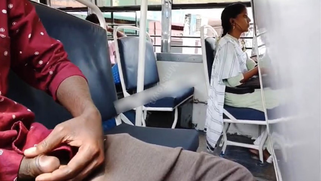Daring Horny Guy Flashing Dick Inside Public Bus viral mms