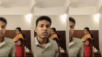 Mature milf Aunty Affair junior School Boy and Fucking doggy style with Young Student while Changing mms video