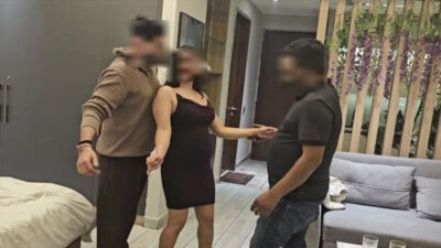 cute girl Threesome Party with Old College Friend XXX porn mms