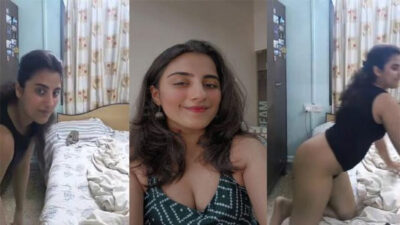 New Sex mms of a Sexy Girl Showing Boobs and Round Ass For BF