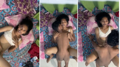 Slim College Guy Banging Skinny Mallu Girl doggy style in Oyo hotel bed porn mms