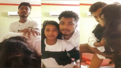 Beautiful College Couple Having Sex in Oyo room Caught by Police