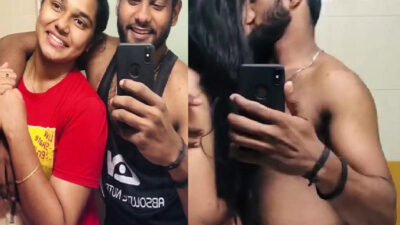 Young Mallu Couple Nude Selfie Kissing in Changing Room Viral mms