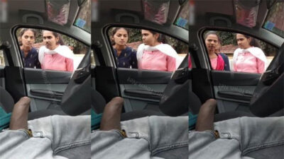 Daring Handsome Guy Masturbating in Car Showing College Girls Shocked mms