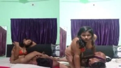 Hot Sexy Orange bra babe hardcore fucking with bf latest porn clip