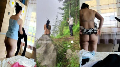 Hot Vove couple Wife Dare with Full Nude Outdoor in Jungle Fuck mms