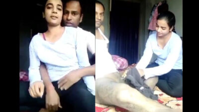 18y Teen Patiala college girl blowjobs teacher dick after squeezing boobs