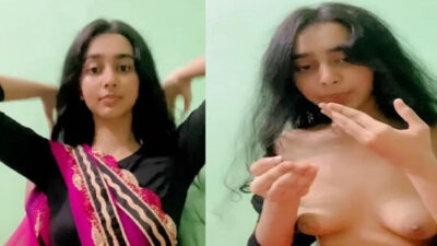 Bengali School Girl Removing Blouse Pressing Small Tits