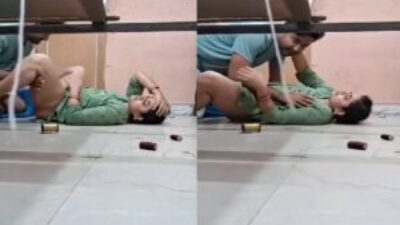 Young Dewar Fuck Bhabhi on floor in tailor shop