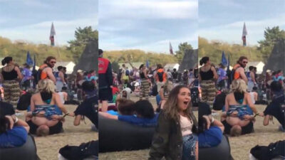 Strangers Eat A Sluts Pussy in Public During a Music Festival public mms