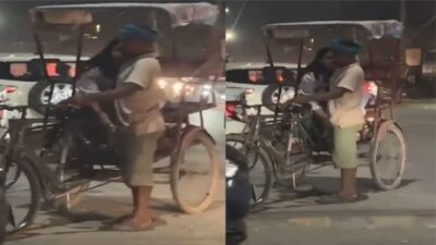 Desi Milf Randi Bhabhi ne Rikshawala ko Handjob Diya