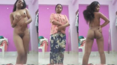 18y Teen Bengali Babe showing her full nude Body on Camera