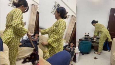 Desi Milf Aunty Sex with Hubby and Nephew made mms secretly