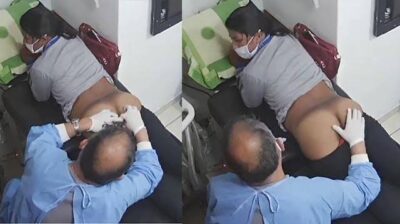 Tamil Women in Clinic Room Fingering Pussy by Doctor Captured in CCTV