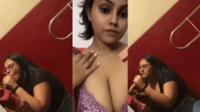 Big Ass Boobs Chubby Girl sucking dick of Lover and Faical