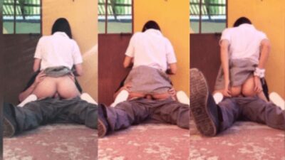Desi Village Govt. school Teen couple sex in Uniform at outer House