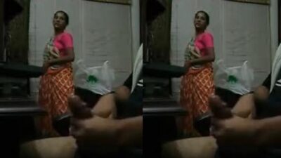 Tamil Young House Owner Masturbation in Front off his maid Aunty