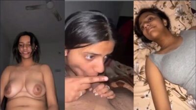 Dusky College teen babe riding Lover Cock with Talking mms